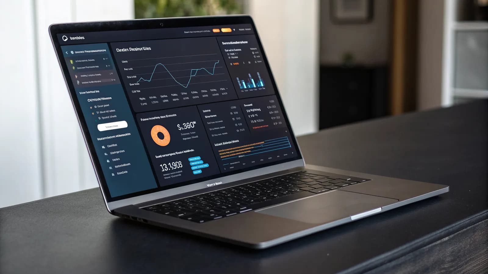 Customer advocacy program dashboard shown on a laptop, illustrating advocate recruitment and measurement